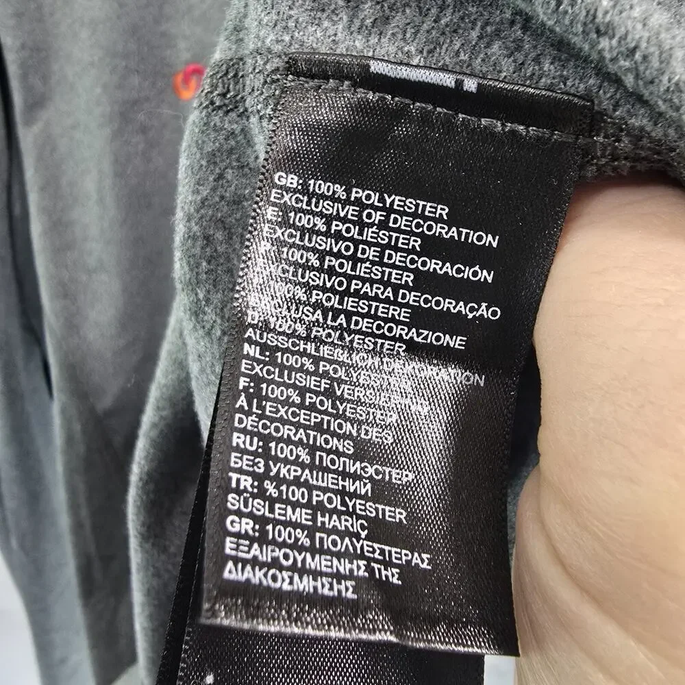 The North Face Pullover Mens Large Gray Quarter Zip Cooper Lighting Employee